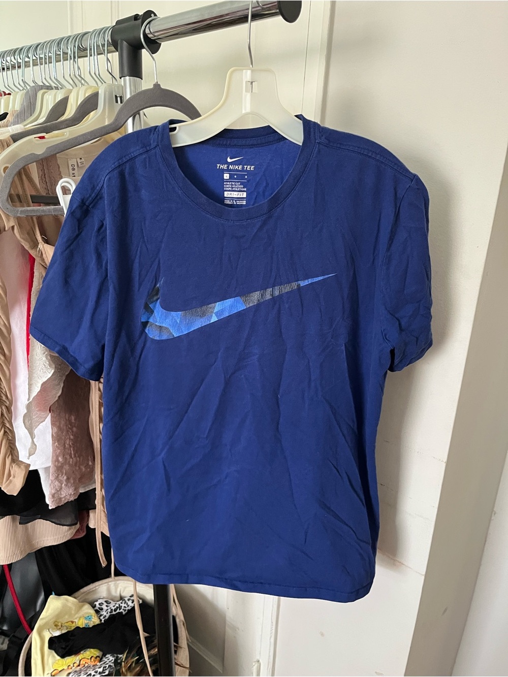 Nike Men's Royal Blue Short-Sleeve Logo Tee
